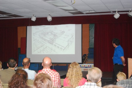 Design concepts were presented during the master planning meeting.  