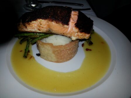 Sugar spiced salmon, listed as a “classic” dish, deserved accolades for freshness and flavor. 