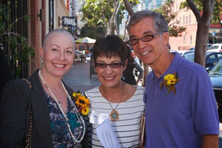 Past honoree, Randi Hosking (left) is pictured with Diane Nares and Richard Nares.