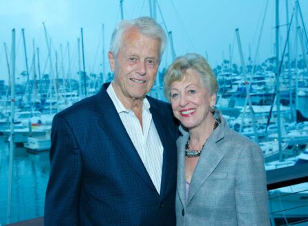 Malin and Roberta Burnham are pictured at a recent event to thank San Diego’s donors. 