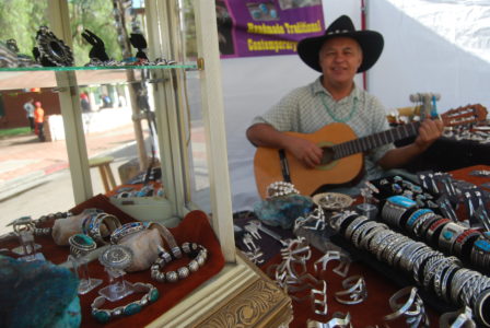 Artists show and sell their creations at the Old Town, California Art & Craft Show. 