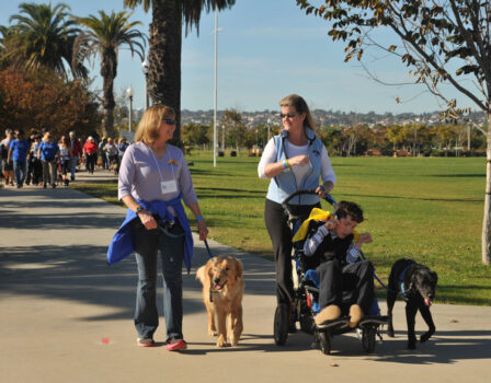 Canines and their human companions can participate in San Diego DogFest Walk n Roll.