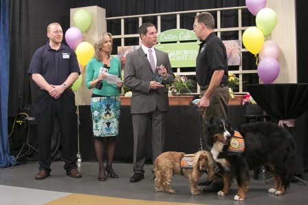 Jeff Levitt, right, is pictured with Dr. Gary Weitzman, president and CEO of the San Diego Humane Society and SPCA. 