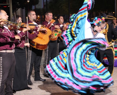 Dancers perform for Cinco de Mayo in Old Town.