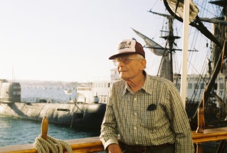 My Dad, Clarence W. Herrman, during a visit to the Maritime Museum in San Diego.