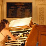 Civic Organist Dr. Carol Williams performs on New Year's Eve at Balboa Park. 